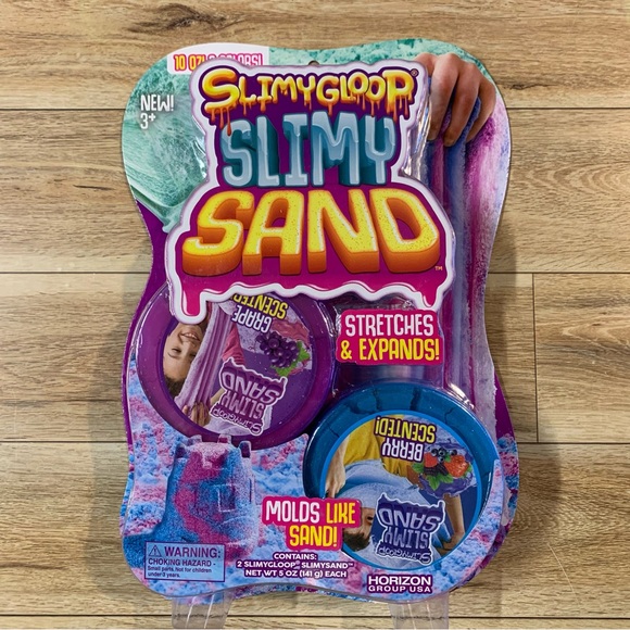 New! Slimygloop Slimy Sand Grape Berry Scented Slime Molding Sand Gloop Goop - Picture 1 of 6